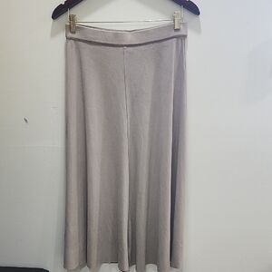 Rachel Zoe Gray A-Line Ribbed Midi Skirt